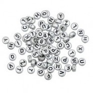 Metal letter beads