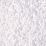 Miyuki Spacer Perlen SPR 2.2x1mm - White opaque SPR2-402