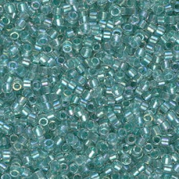DB1763 Miyuki Delica Beads Emerald Lined Cobat AB Size 11/0