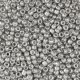 Seed beads 11/0 (2mm) Metallic shine silver